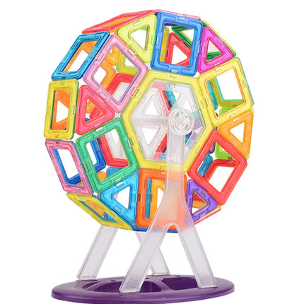 large Magnetic tiles Designer Magnet Building Blocks Accessories Educational Constructor Toys For Children Kids Girls Set Gift