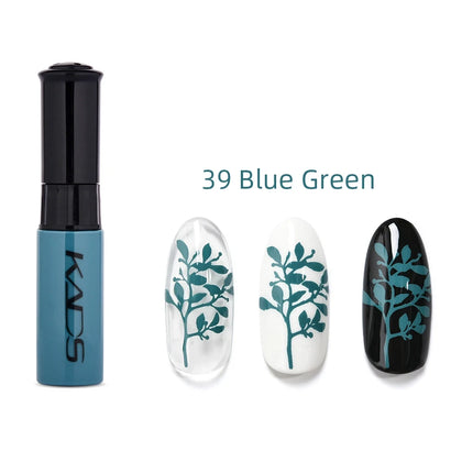 KADS Nail Art Stamping Polish 1 Bottle White Black Gold Stamping Nail Lacquer of Acrylic Paint Tool Beauty Decoration Vernish