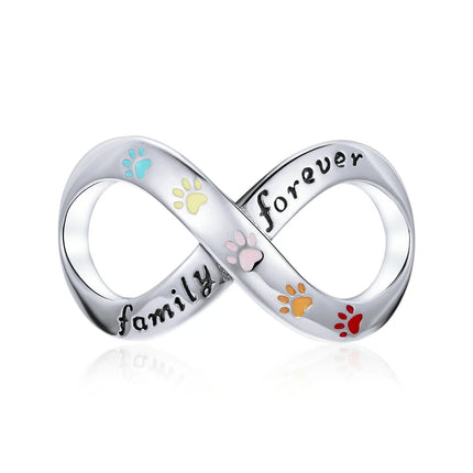 BAMOER Silver Charm Collection 925 Sterling Silver Dazzling CZ Beads fit Bracelets & Bangles Jewelry