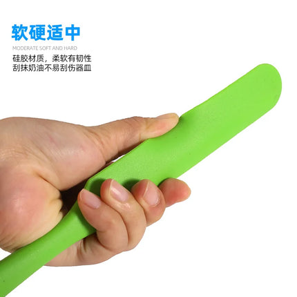 High Temperature Resistant Silicone Long Spatula Multi-color Cream Spatula Household Cake Making Small Accessories Baking Tools