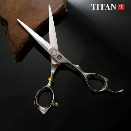 TITAN Professional Barber Tools Hair Scissor Cutting Thinning Hairdressing Shear 5.0/5.5/6.0/6.5 Inch Japan 440C Steel