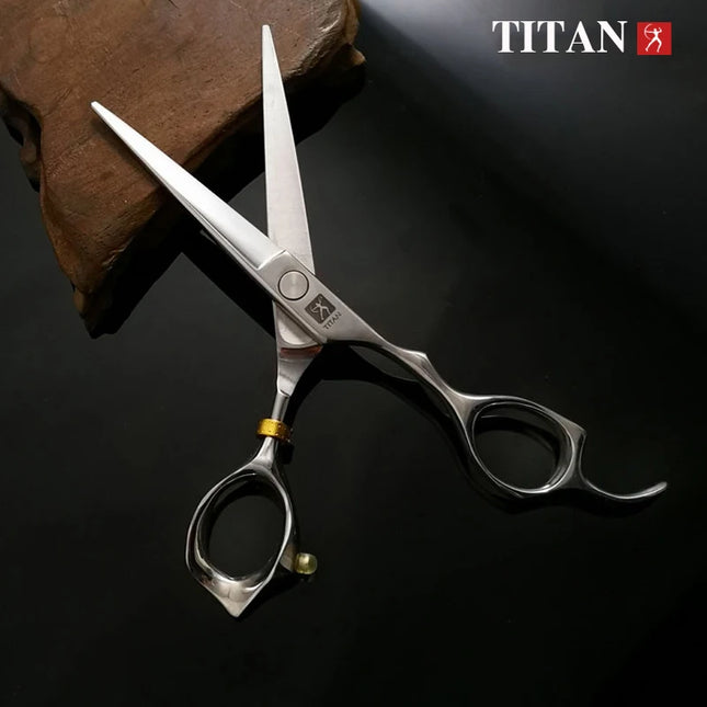 TITAN Professional Barber Tools Hair Scissor Cutting Thinning Hairdressing Shear 5.0/5.5/6.0/6.5 Inch Japan 440C Steel