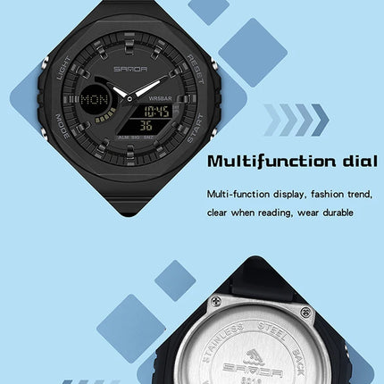SANDA Outdoor Sports Watches Men Ms LED Digital Watches Military Waterproof Date Electronic Watch Boy Girl Relogio Masculino