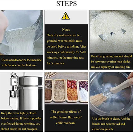 800G 2980W Herb Grinder Coffee Machine Grain Spices Mill Medicine Wheat Mixer Dry Food Grinder Mill Grinding Machine