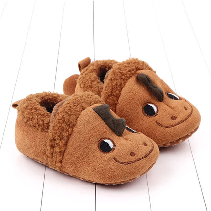 Super Keep Warm Infant Slippers Toddler Baby Shoes Baby Boy Girl Knit Crib Shoes Cute Cartoon Anti-slip Prewalker Baby Slippers