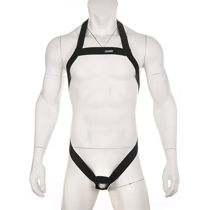 Men Harness Sexy Man Bondage Bodysuit Lingerie Costume Elastic Hollow Out Halter Chest Strap Fetish with Penis Ring Arnes Hombre