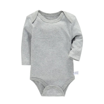 Lawadka 3-24M Cotton Bodysuit For Newborns Four Season Long Sleeve Infant Baby Girls Boys Clothes Jumpsuit Solid Baby's Rompers