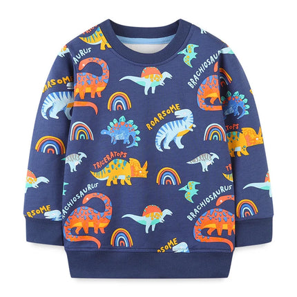 Little maven Baby Boys Clothes Autumn Cotton Tiger Pattern Sweatshirt New Fashion and Comfort Sport wear for Kids 2 to 7 years