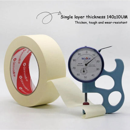 1PC 20M Low Viscosity Masking Tape White 6mm-50mm Single Side Tape Adhesive Crepe Paper for Oil Painting Sketch Drawing Supplies