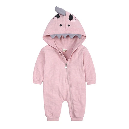 New Bodysuit For Newborn Rompers Baby Boys Girls Clothes Long Sleeve Solid Hoodies Bear Jumpsuit Costume Infant Onesies 3M-24M