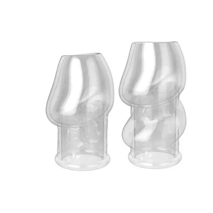 Transparent Male Glans Penis Sleeve Penis Extensions Delay Ejaculation Reusable Condoms Spray Massager Sex Toys for Men