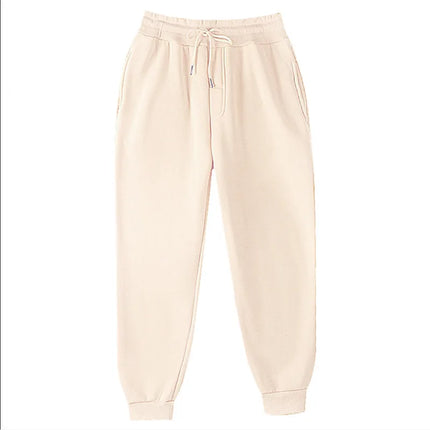 New Joggers  Sweatpants Men and Women Elastic Waist Lose Casual Trousers white beige pink yellow Hip Hop Mens Sweat Pants
