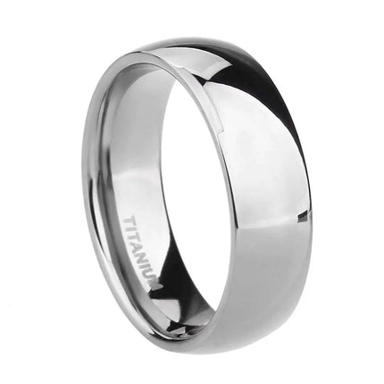TIGRADE 2/4/6/8mm Mens Wedding Band Polished Women Titanium Simple Engagement Classic Rings Black Silver Color Lady anel 3-15