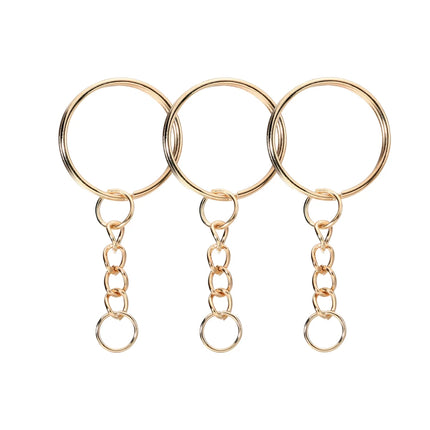 20/50Pcs Key Ring Key Chain Round Split Keyfob Keyrings with Jump Ring for DIY Keychain Pendants Jewelry Making Accessories