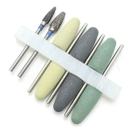 8Pcs Dental Resin Base Acrylic Polishing Burs Kit Drill Polisher Rotary Dentista Tool Dental Lab Instrument 2.35mm