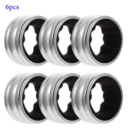 Stainless Steel Wine Bottle Collars Drip Ring Velvet Lined Anti-overflow Wine Drip Catcher for Home Bar Restaurant Outdoor Party