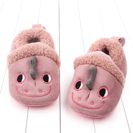 Super Keep Warm Infant Slippers Toddler Baby Shoes Baby Boy Girl Knit Crib Shoes Cute Cartoon Anti-slip Prewalker Baby Slippers