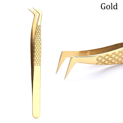 100% Closed New Style Premium Eyelashes Tweezers Hand anti-slip design Improve for 3D 6D Lashes Extensions