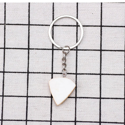 Unisex 6-piece Keychain Cute Pizza Alloy Pendant Can Be Used For Backpack Car Key Accessories Key Chain Jewelry Gifts
