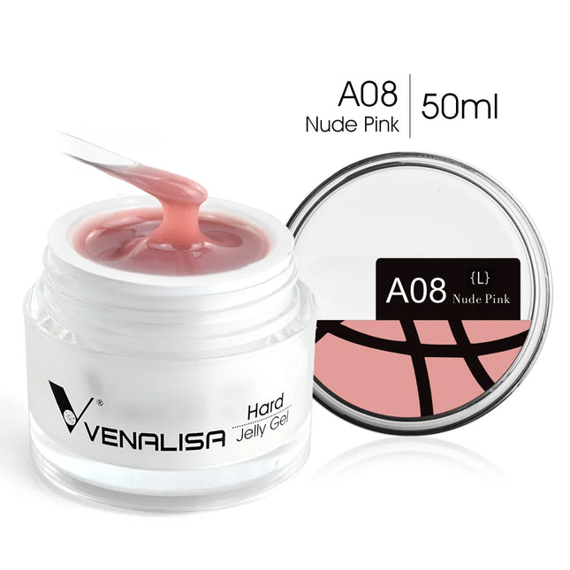 50ml TPO Free Jelly Nail Extension Gel Nail Builder French Nail Gum Venalisa Clear Natural Color Soak Off UV Construction Gel