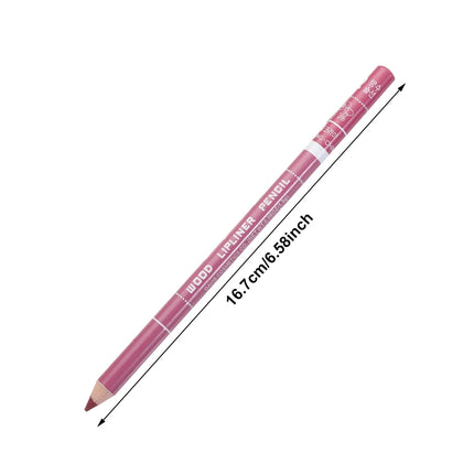 1PC Professional Wood Lip liner Pen Waterproof Lipstick Pencil Contour Matte Lady Charming Women's Makeup Long Lasting Cosmetic