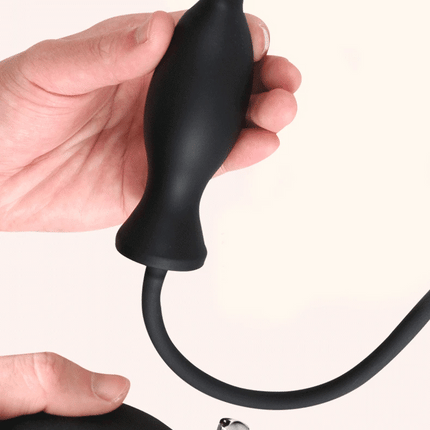 Inflatable Silicone Penis/Ball Gag Oral Dildo Open Mouth Plug Expandable Pump Big Anal Butt Plug Vibrator BDSM Flirt Sex Tools