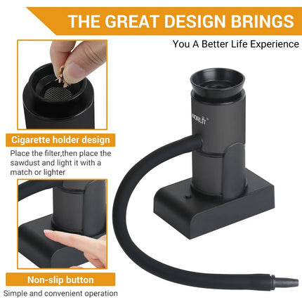 BORUiT SK305 Smoke Infuser Portable Molecular Cuisine Smoking Gun Food Cold Smoke Generator Box Meat Cooking BBQ Cocktails Tools