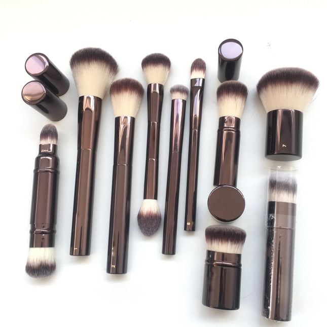 1pc HG Pro Foundation retra Makeup brushes Powder contour Blusher Make up brush metal handle Highlight Bronzer high end No box