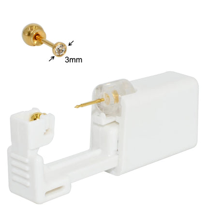 1PC 316L Surgical Steel Ear Stud Disposable Sterile Piercing Stud with Safe Ball Buckle Set Piercing Gun Body Piercing Jewelry