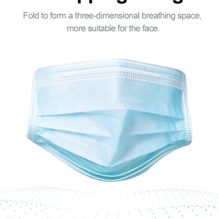 Pink Black Disposable Non-woven 3-layer Face Mask Breathable Mask With Elastic Earband Breathable Adult Mouth Mask