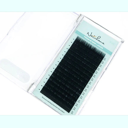 NATUHANA 16Rows B C cc D Eyelash Extensions Individual False Cilio Natural Soft Mink Lashes High Quality Matte Fake Eyelashes