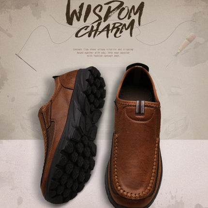 Men Casual Shoes Breathable Loafers Sneakers 2023 New Fashion Comfortable Flat Handmade Retro Leisure Loafers Shoes Men Shoes