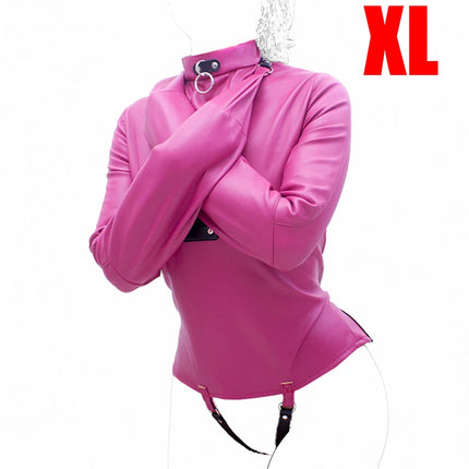 BDSM Leather Armbinder Restraint Straitjacket,Straight Jacket Bondage,Unisex Doctor Patient Cosplay,Women's Sexy Lingerie