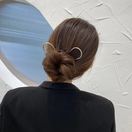 New Pearl U-shaped Tassel Hair Sticks Women's Fashion Ponytail Metal Hairpin for Girls Styling Tools Delicate Hair Accessories