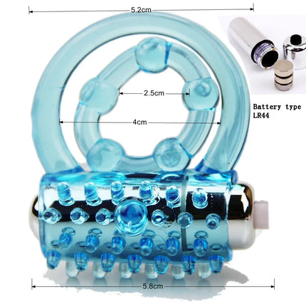Bumpy Vibrators Pernis Rings ball loop Double Cockring Delay Premature Ejaculation Lock Fine Sex Toys Massage for Men