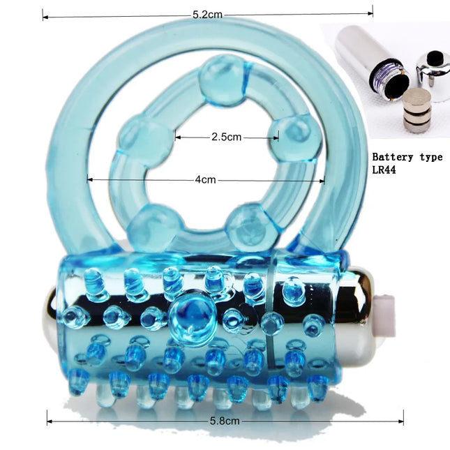 Bumpy Vibrators Pernis Rings ball loop Double Cockring Delay Premature Ejaculation Lock Fine Sex Toys Massage for Men