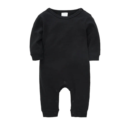 1/2 PCS/LOT Newborn Baby Sleepwear Solid Cotton Unisex Infant Boys Rompers Onesies White Black Toddler Girls Overall Roupas Bebe