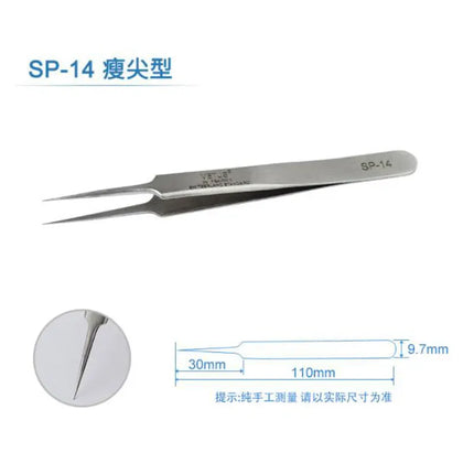 Stainless Steel Eyelashes Tweezers Anti-static High Precision VETUS Tweezers Professional Volumn Lash Extension Makeup Tool