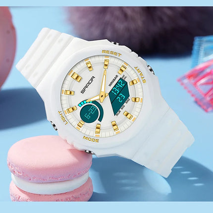 SANDA Outdoor Sports Watches Men Ms LED Digital Watches Military Waterproof Date Electronic Watch Boy Girl Relogio Masculino