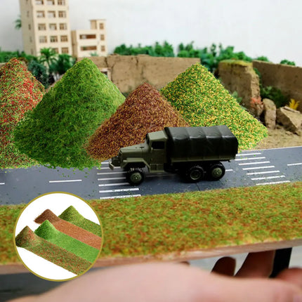 10G Static Grass Model Terrain Simulation Ground Powder Foliage for Railway Train Wargame Landscape Scenery Diorama Accessories