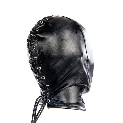 BDSM Bondage Arm Binder,Behind Back Straight Jacket,Leather Armbinder Restraint Slave Lockable Glove With SM Sex Game Party Mask