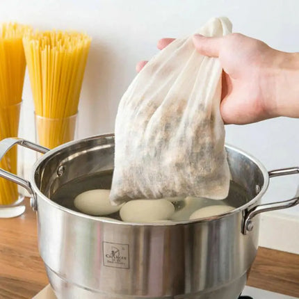 Cotton Muslin Drawstring Strainer Tea Spice Separate Filter Bag With String Empty Cotton Filter Bag Cotton Yarn Bag  25/10PC