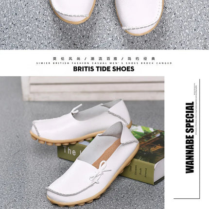 Women Flats Hot Sell Colourful Leather Women Loafers Ballet Pointed Toe Flats Ladies Shoes Loafers Plus Size 44 Zapatos De Mujer