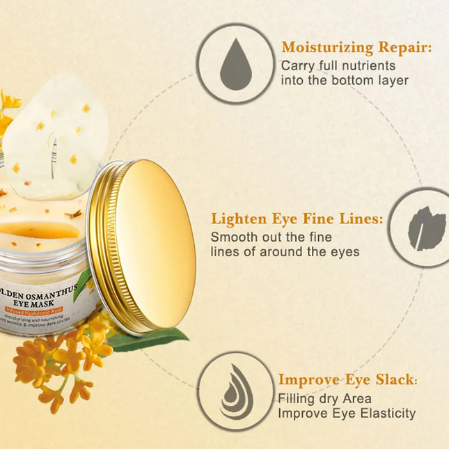 ARTISCARE Gold Osmanthus Eye Mask for Dark Circles Hyaluronic Acid Moisturizing Eye Patches Eye Care