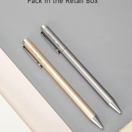 Deli Metal Gel Pen Rollerball Caneta ручка Ballpoint 0.5MM Signing Pens for Office Students Business Stationary Supplies