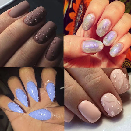 MSHARE 3D Top Coat UV LED Gel Rhinestones No Wipe Topcoat Without Sticky Layer Water Drop 50ml