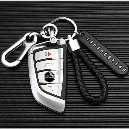 New Anti-lost Car Keychain Woven Number Plate Mobile Phone Number Key Chain Best Gift Jewelry K4209
