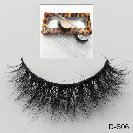 Cruelty Free Fluffy Mink Eyelashes High Quality C/D Curl Soft Wispy Volume Strip Lashes Natural Mink Lashes