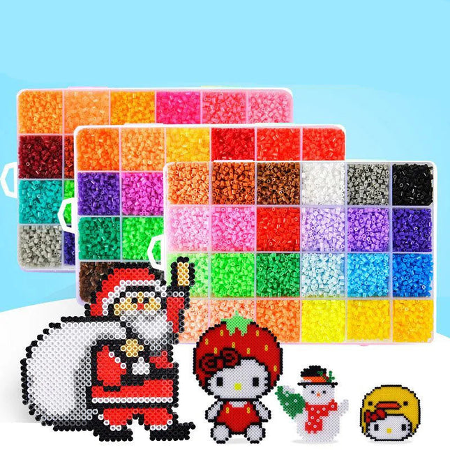 2.6mm 24/48-color Hama Beads Educational Iron Beads 3D Puzzle Beads Ironing Guarantee Perler Fuse Beads DIY Toy Miçangas