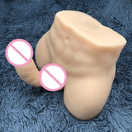 Female Masturbator Realistic Big Dildo Silicone 3D Men Torso Sex Doll Male Huge Penis Anal Pussy 18+ Adult Erotic Toys For Women
